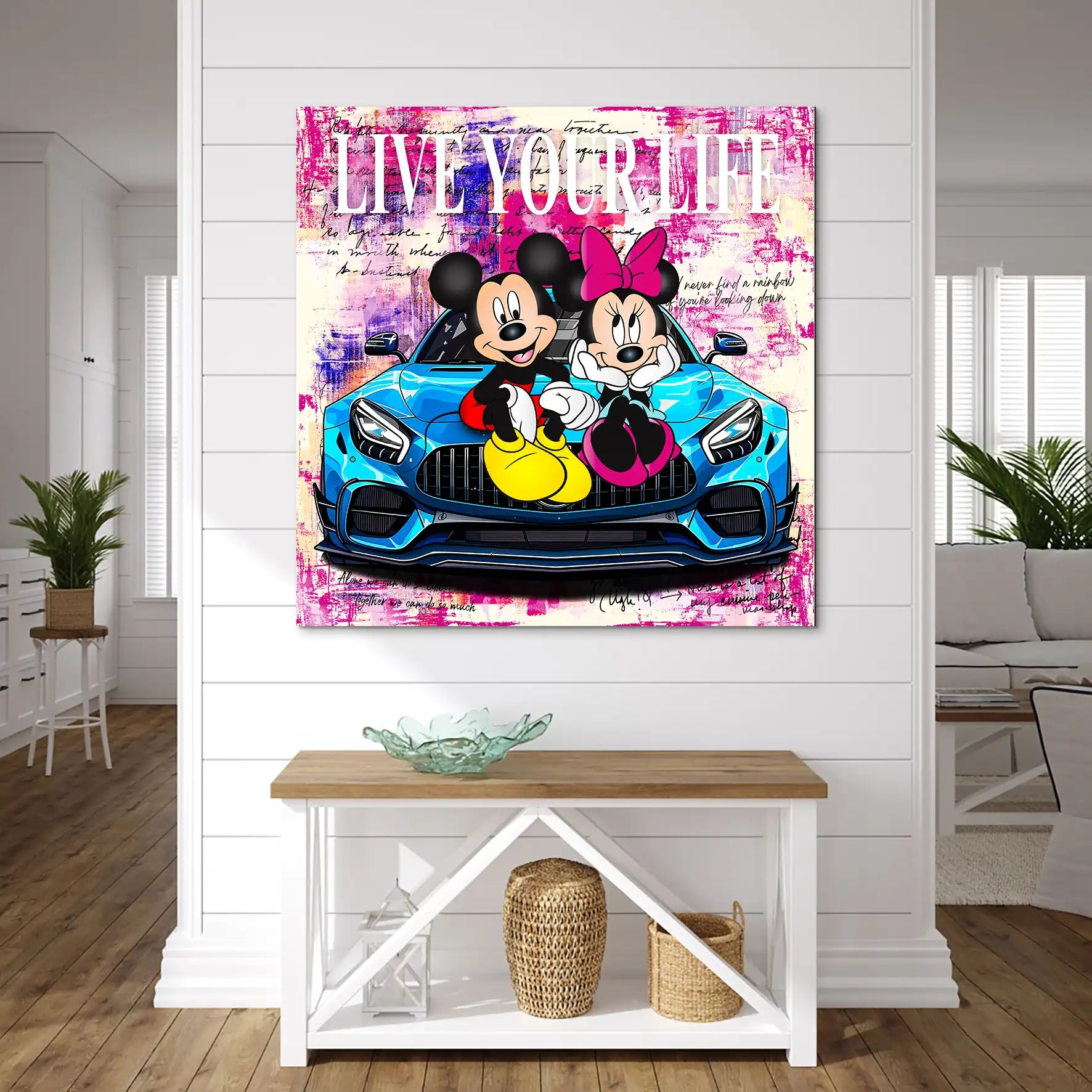 Micky & Minnie Enjoy Nr.2 AluDibond Bild INGALERIE
