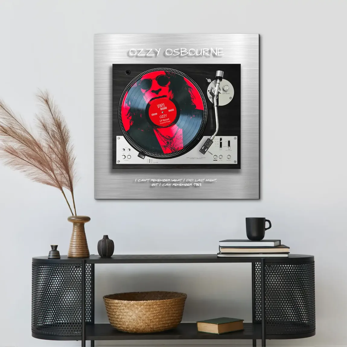 Memory Ozzy Osbourne AluDibond Bild - INGALERIE | Dein Onlineshop für moderne Wandbilder