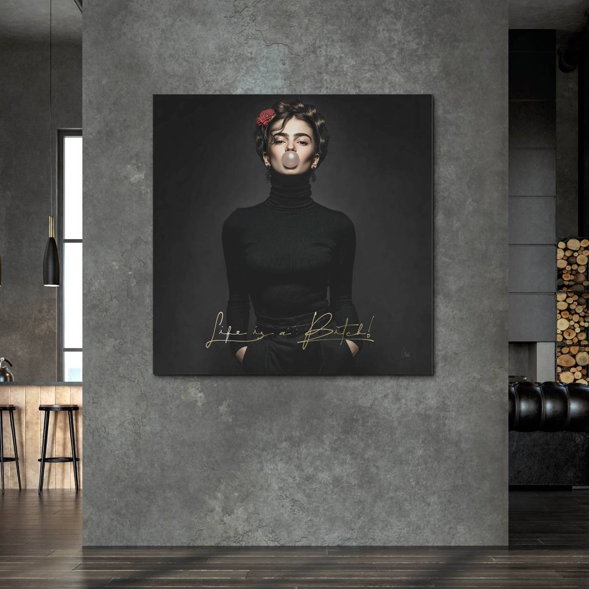 Fridas Life Alu Dibond Bild