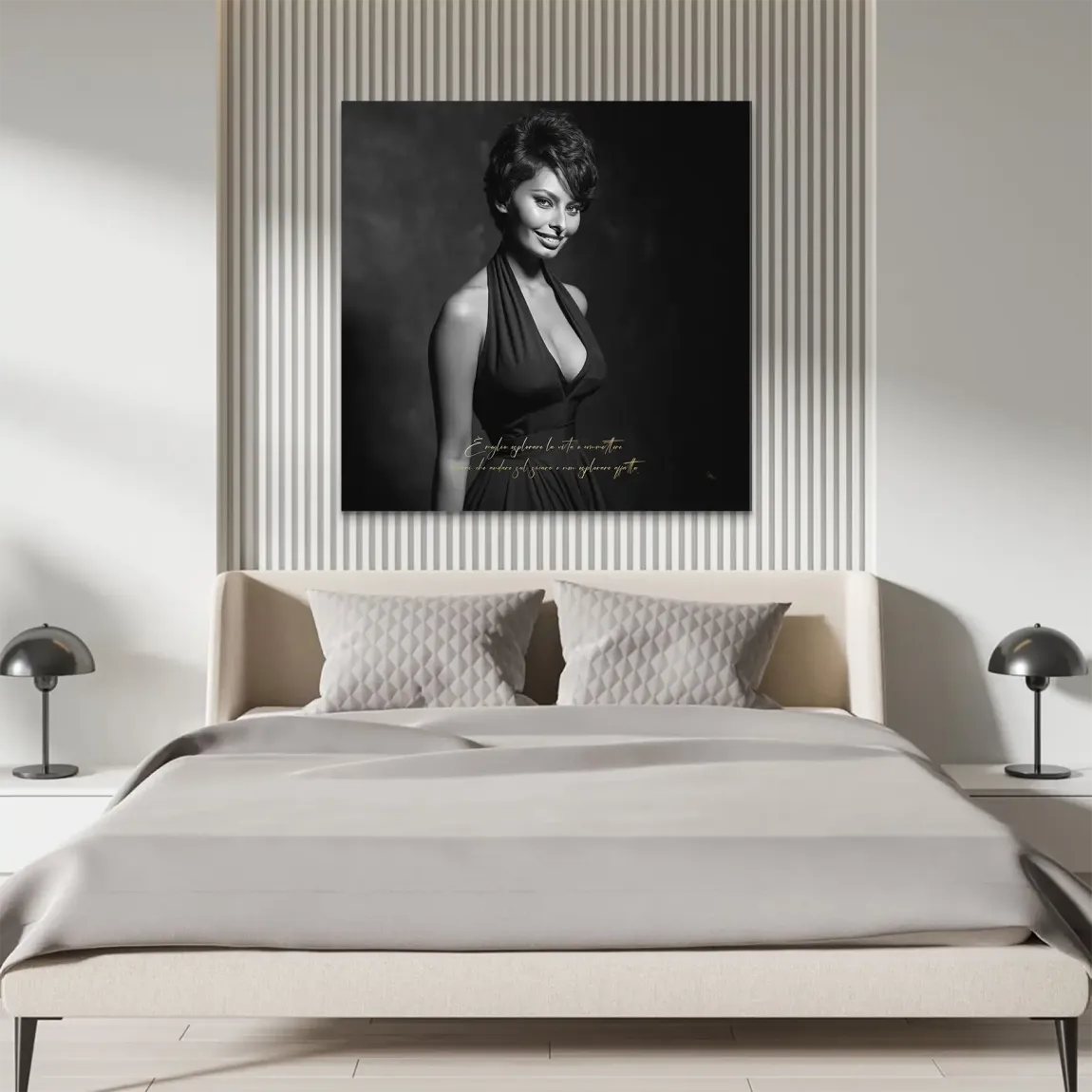 Sophia Zitat Alu Dibond Wandbild