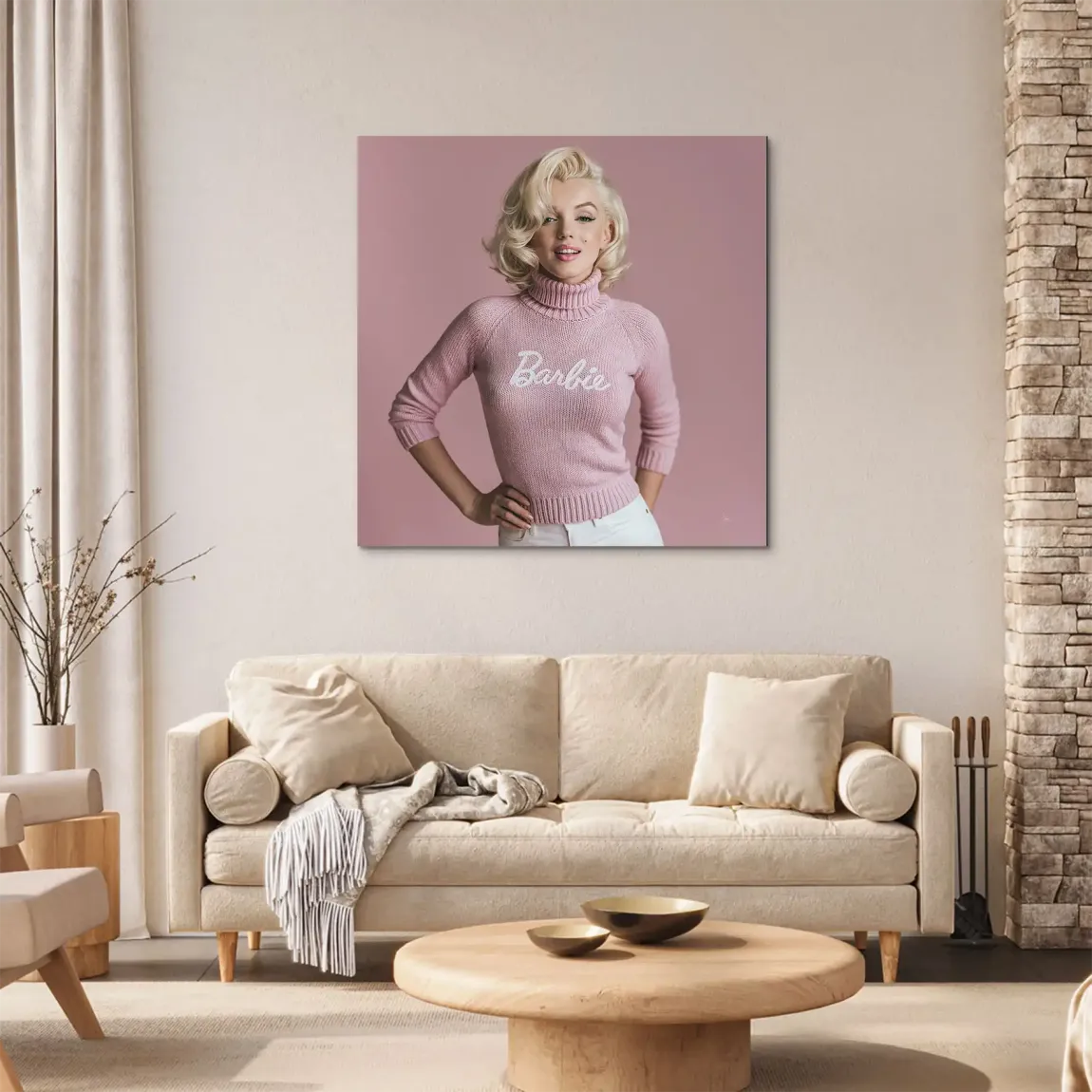 Marilyn Monroe Barbie Alu Dibond Wandbild