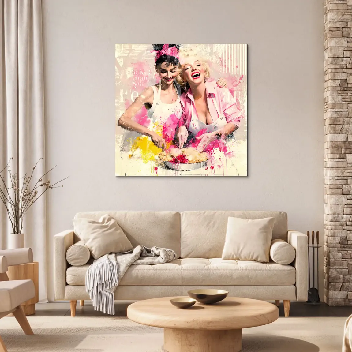 Audrey Marilyn Joy Alu Dibond Wandbild