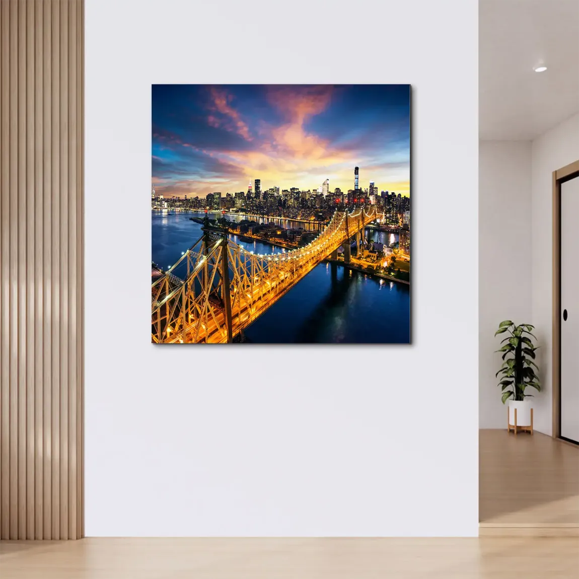 Manhattan Panorama Alu Dibond Wandbild