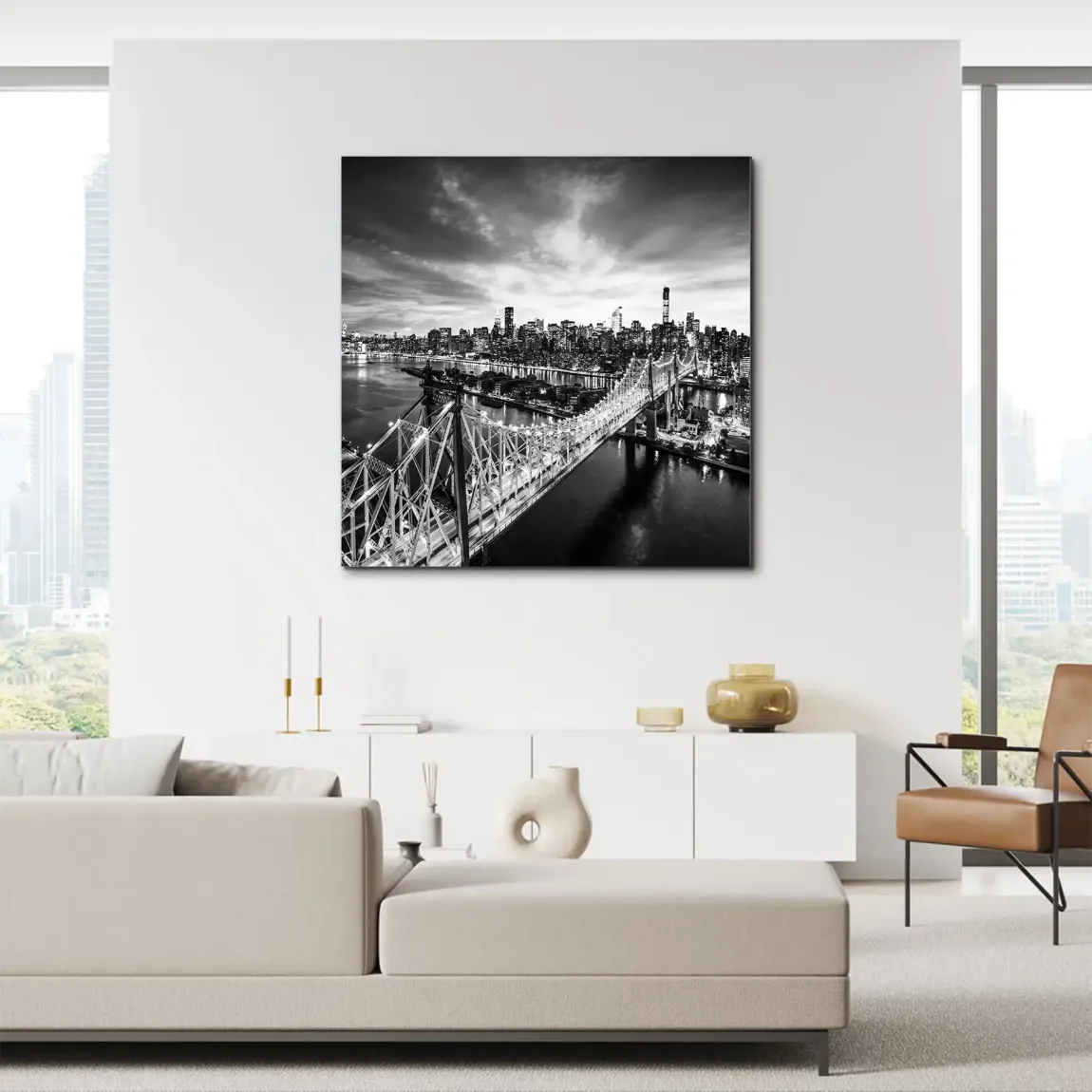 New York Noir Alu Dibond Wandbild