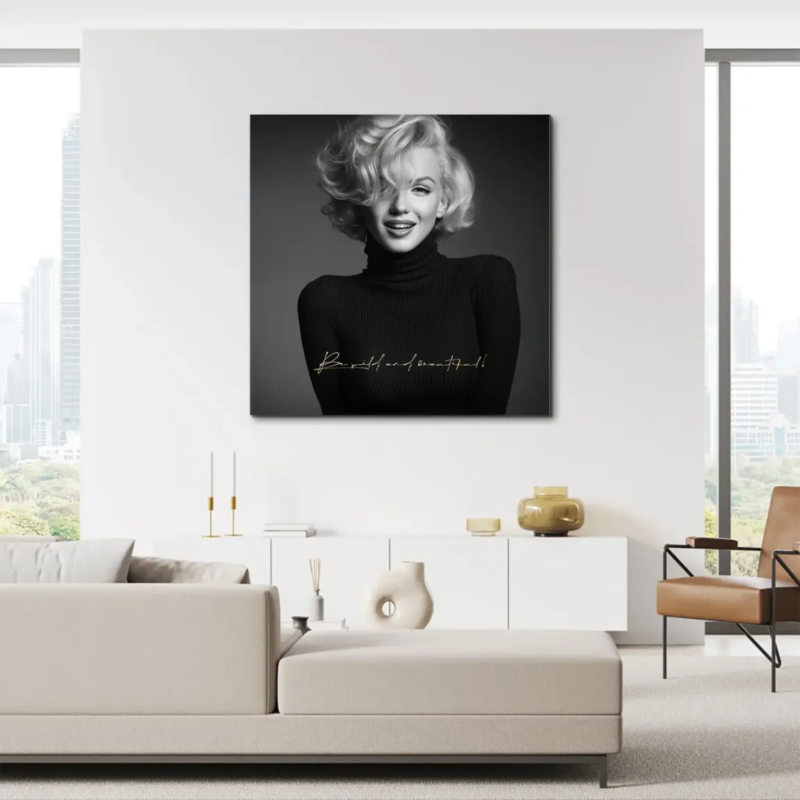 Marilyn Monroe Be Wild Alu Dibond Wandbild