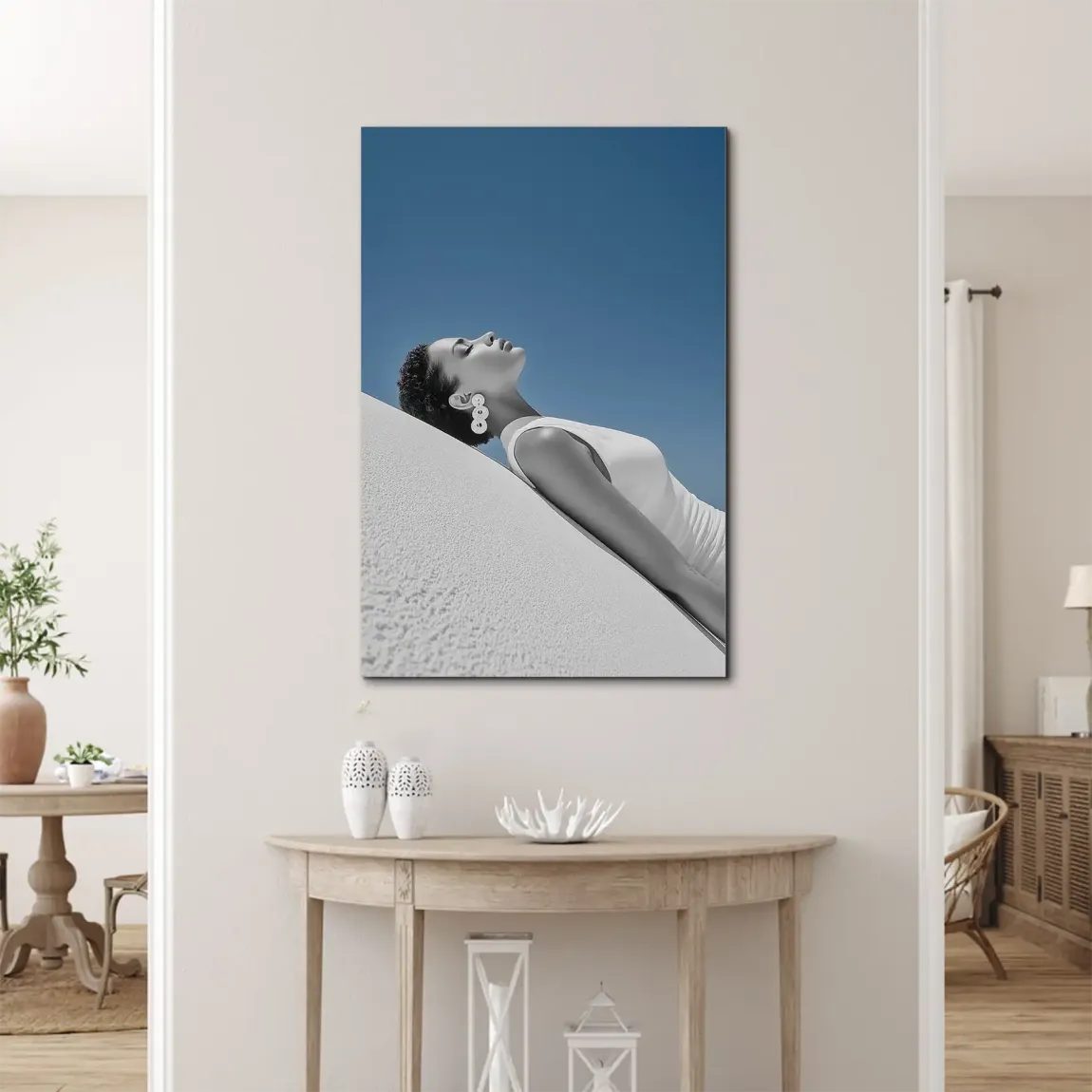 Sun Girl Alu Dibond Wandbild