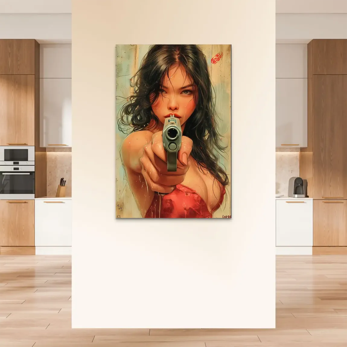 Velvet Gun Alu Dibond Bild