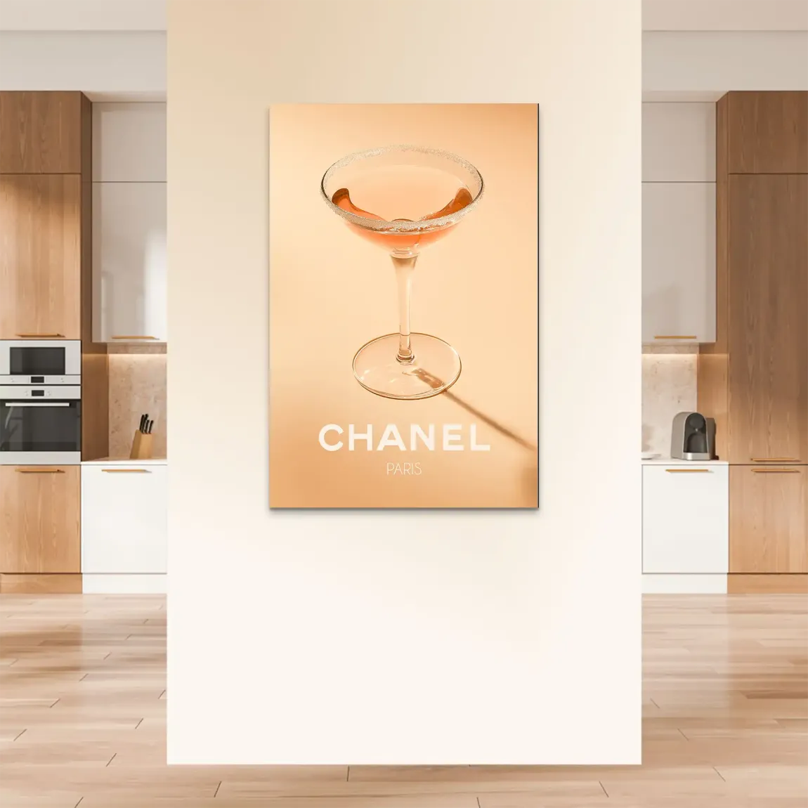 Chanel Glam Cocktail Alu Dibond Bild