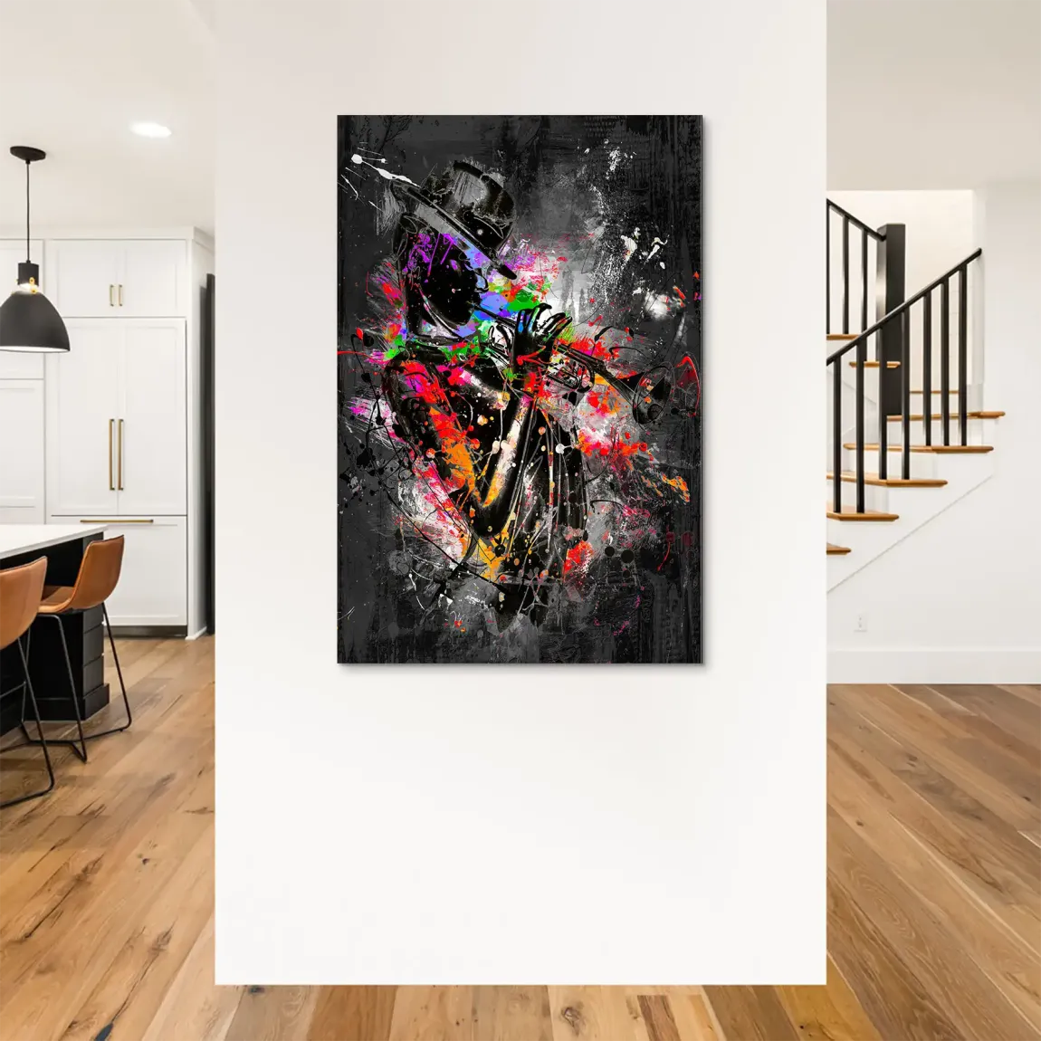 Color Jazz Trompete Alu Dibond Bild