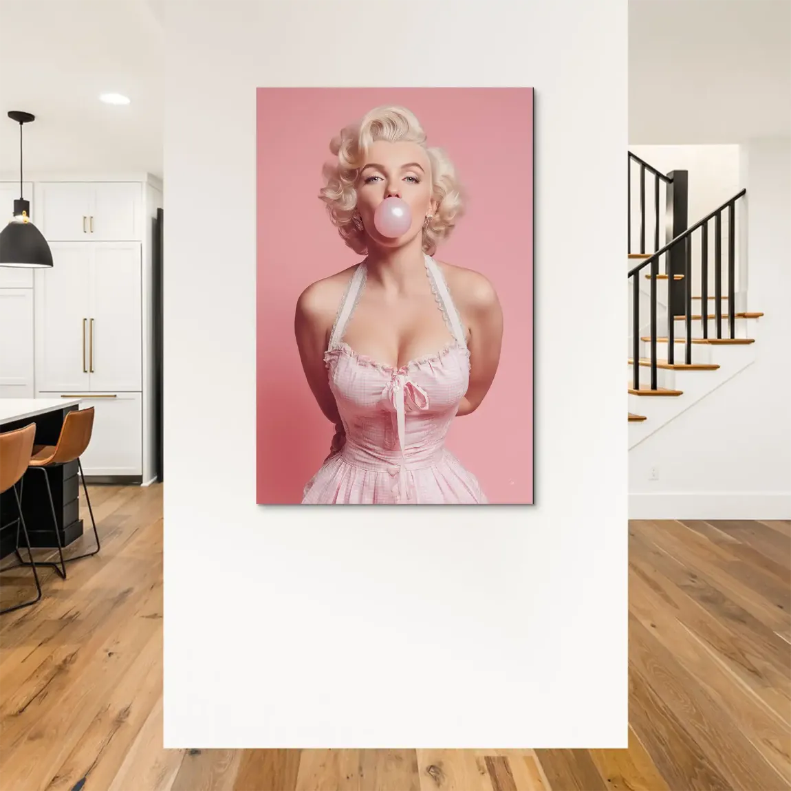 Monroe Bubble Charm Alu Dibond Bild