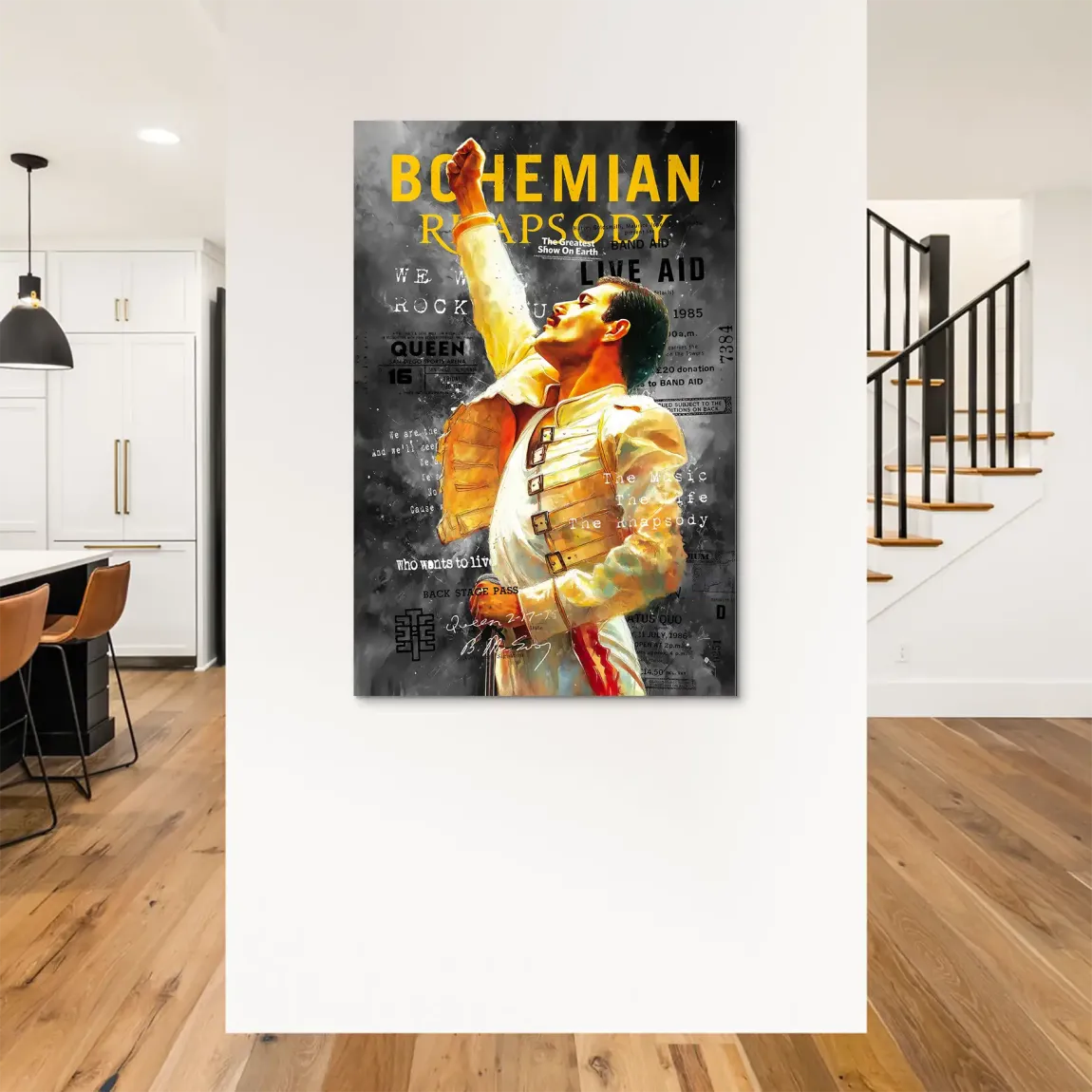 Freddie Mercury Bohemian Alu Dibond Bild