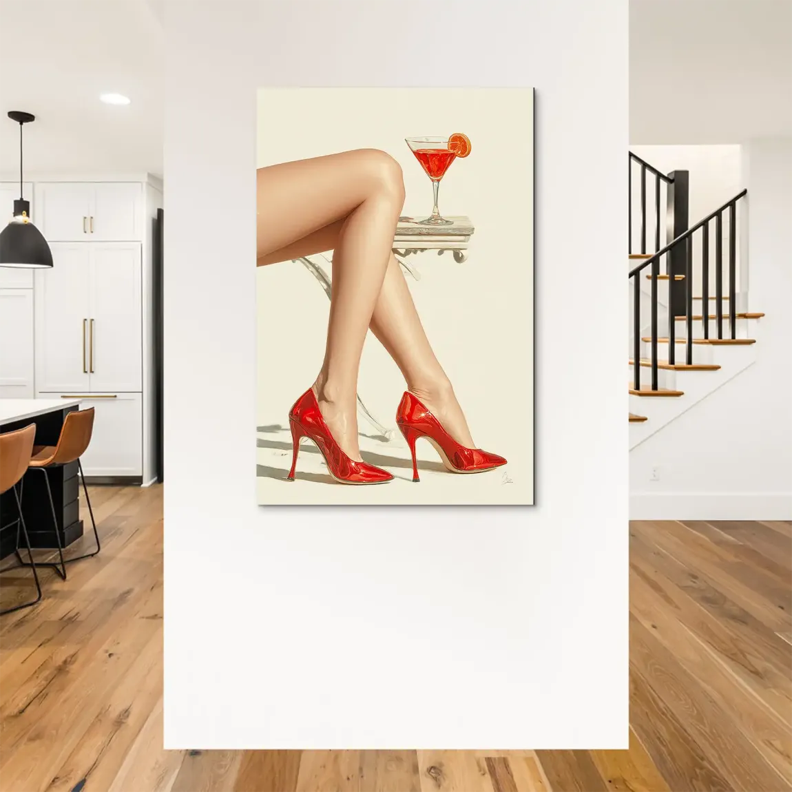 Red Heels Delight Alu Dibond Bild