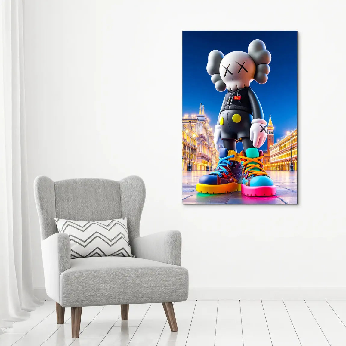 Kaws Pop Art Alu Dibond Bild INGALERIE