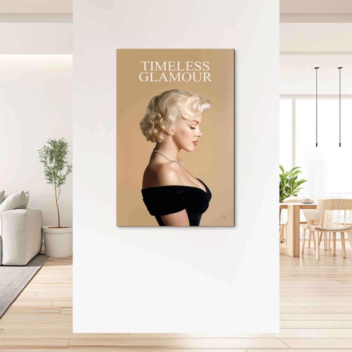 Marilyn Monroe Glam Allure Alu Dibond Wandbild