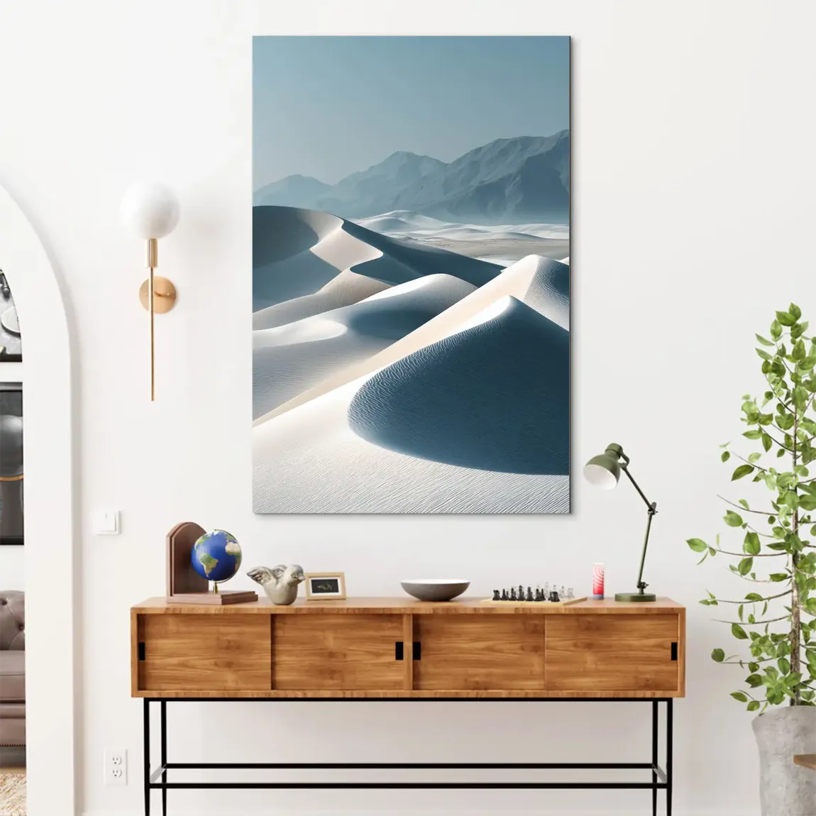 Zeit aus Sand Alu Dibond Bild