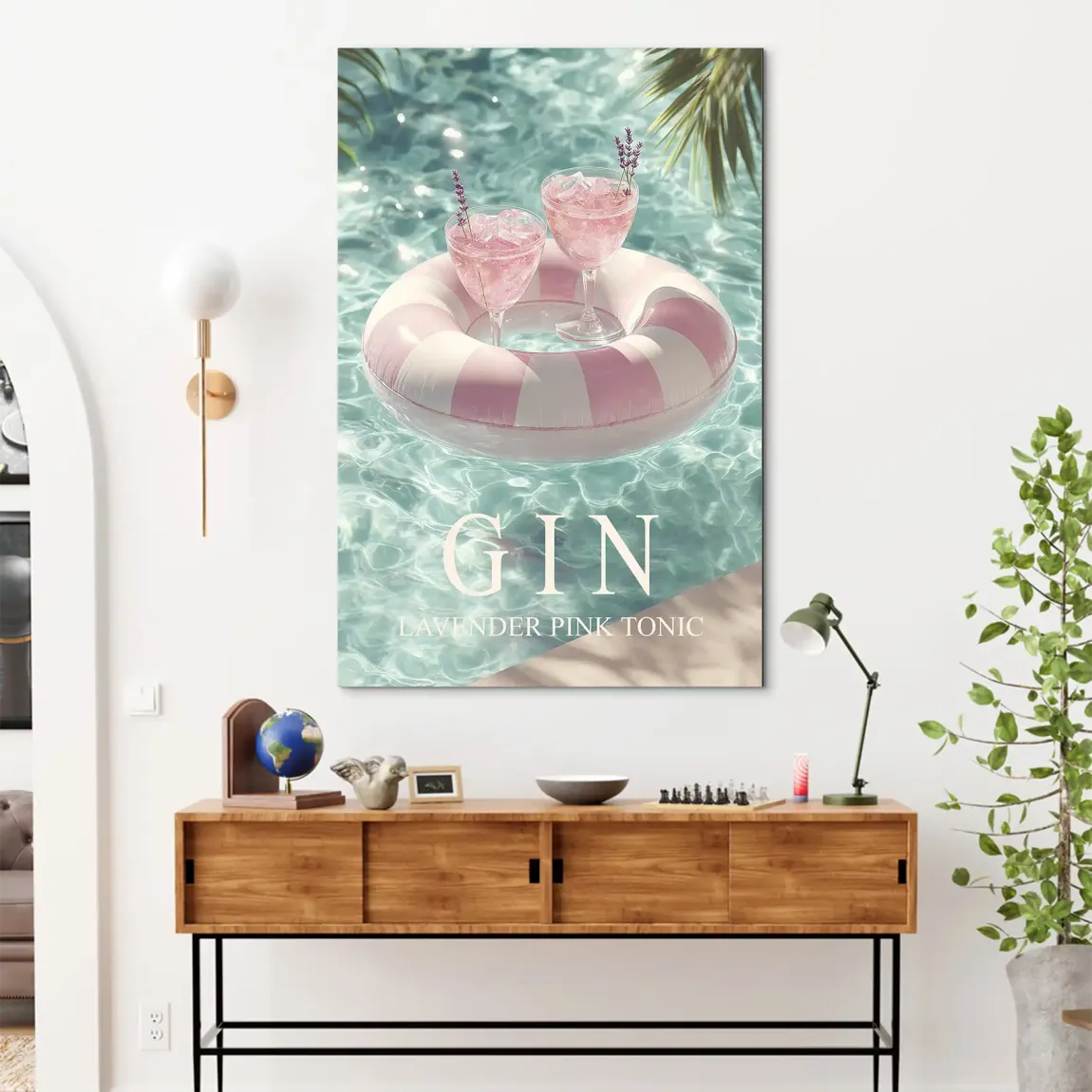 Gin Lavender Dream Alu Dibond Bild