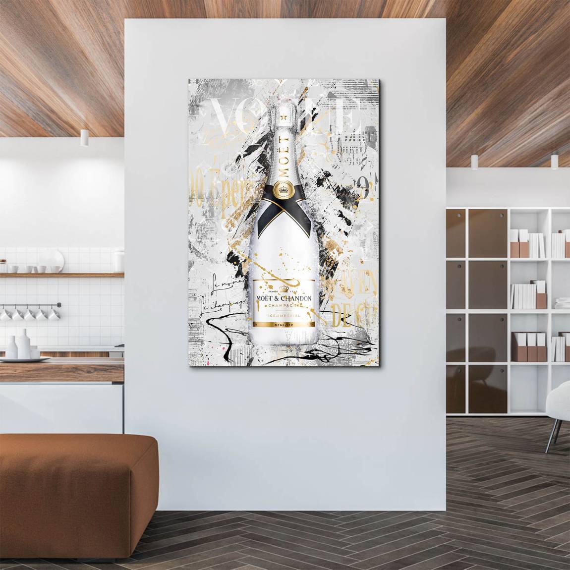 Champagner Prestige Alu Dibond Wandbild