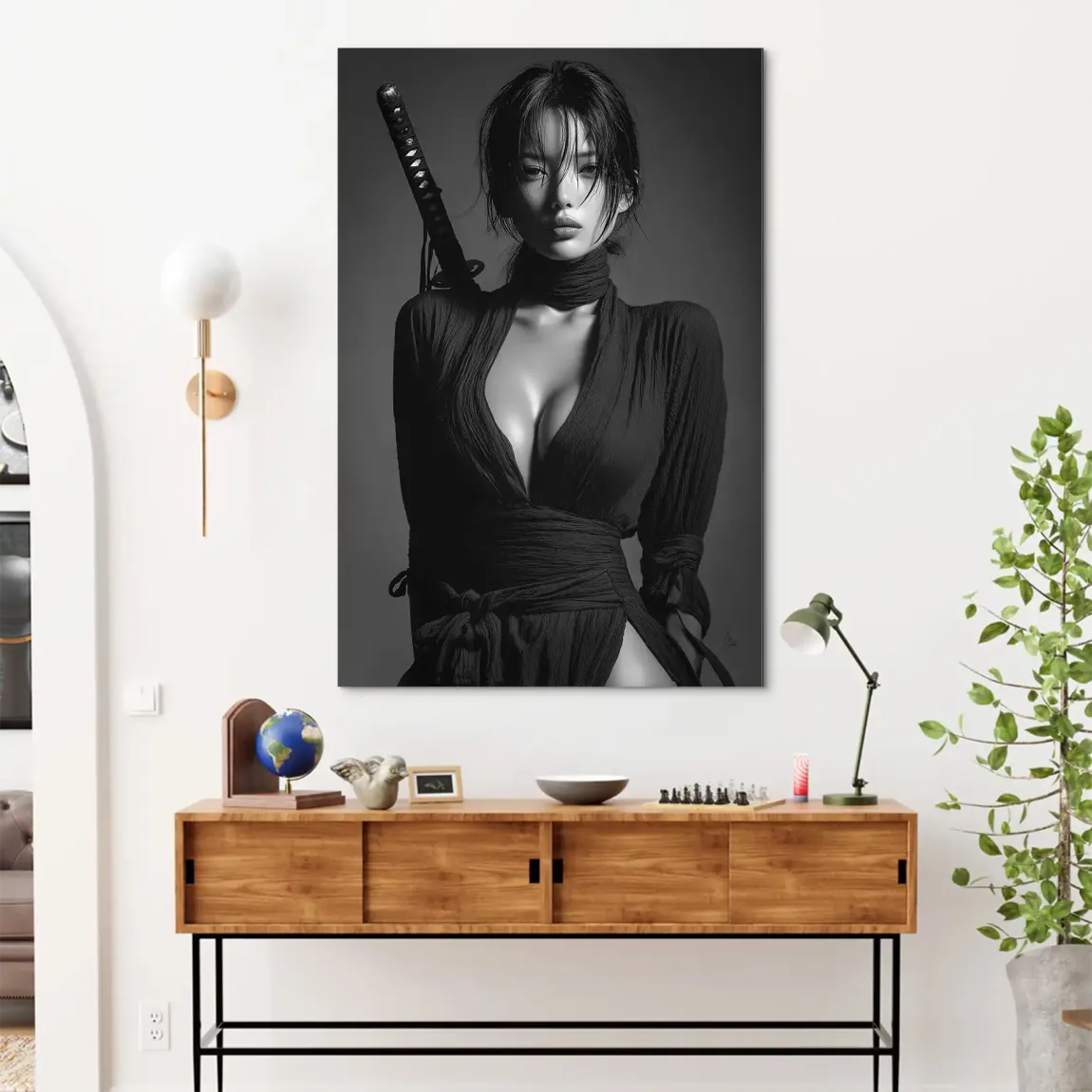 Silent Katana Alu Dibond Bild