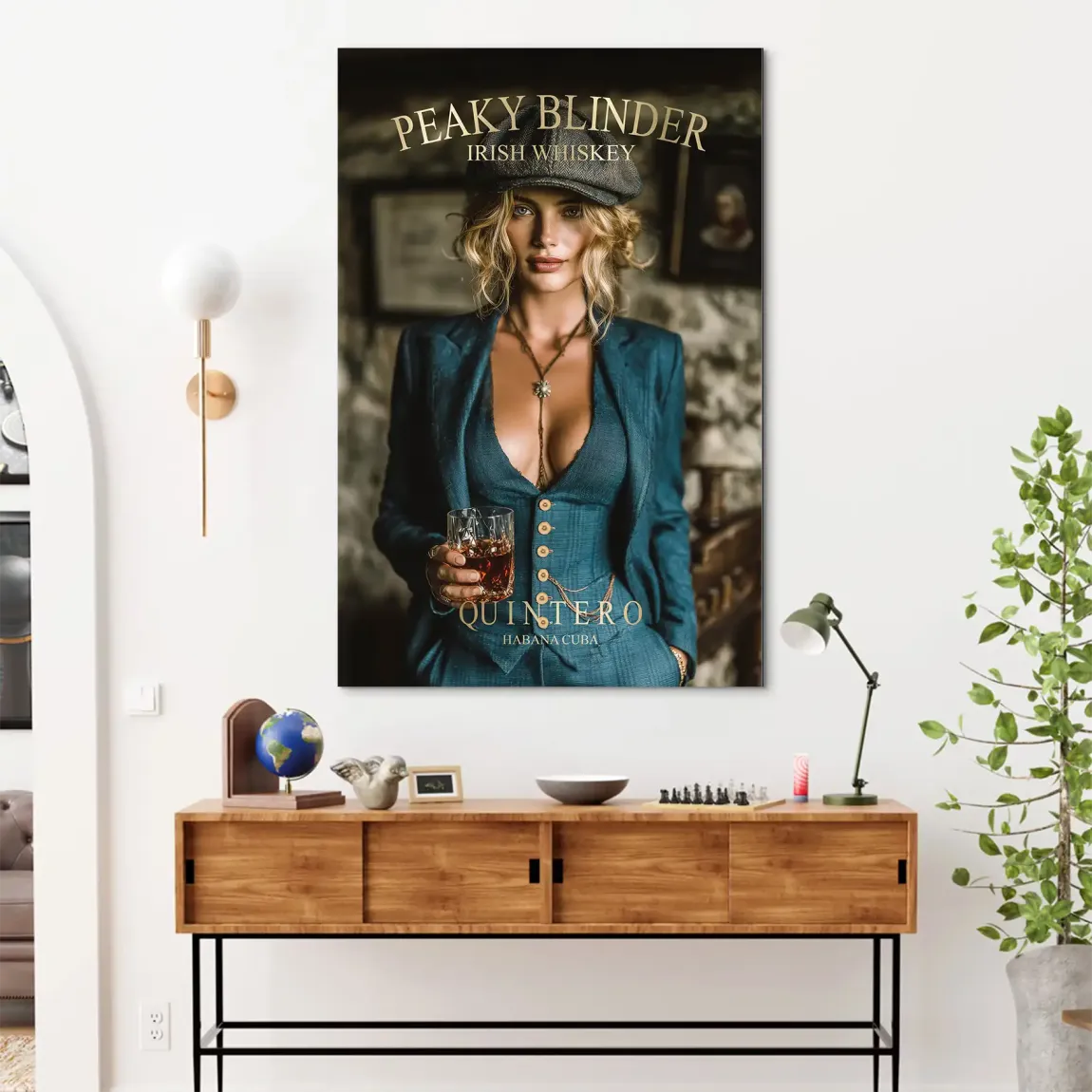 Peaky Blinder Glam Alu Dibond Bild