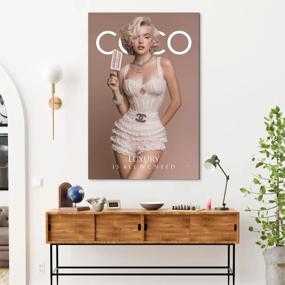 Coco Elegance Alu Dibond Bild