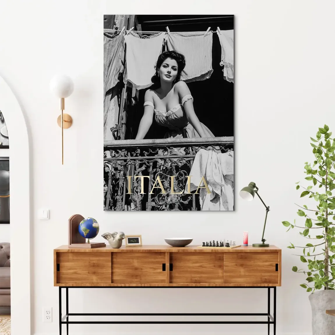 Bella Donna Noir Alu Dibond Bild