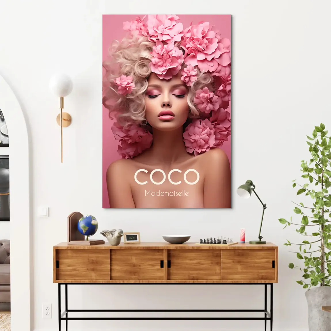 Coco Pink Elegance Alu Dibond Bild