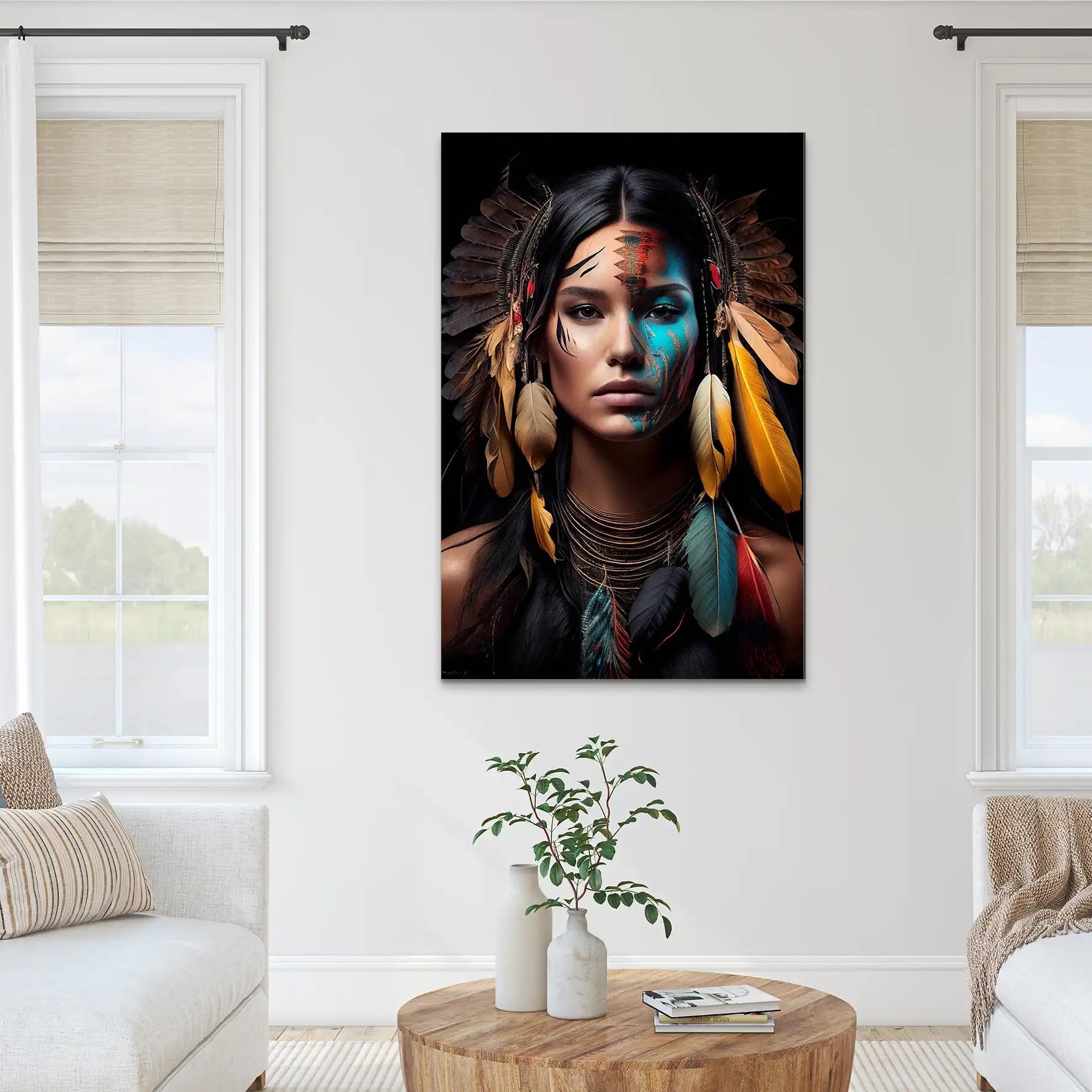 Beauty Sioux AluDibond Bild INGALERIE