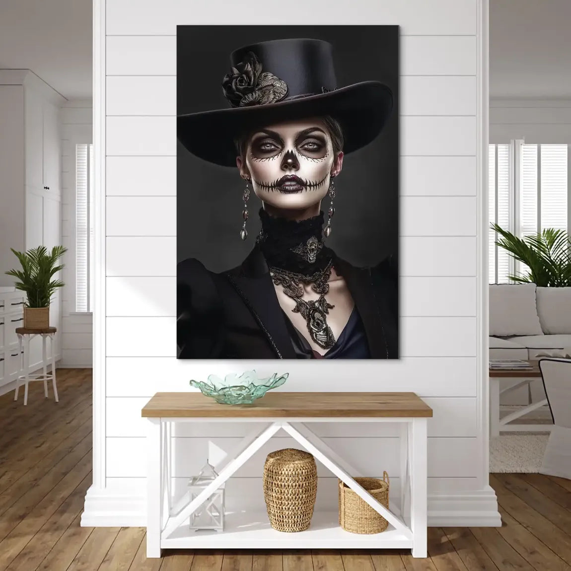 Lady der Schatten Bild auf Alu Dibond INGALERIE