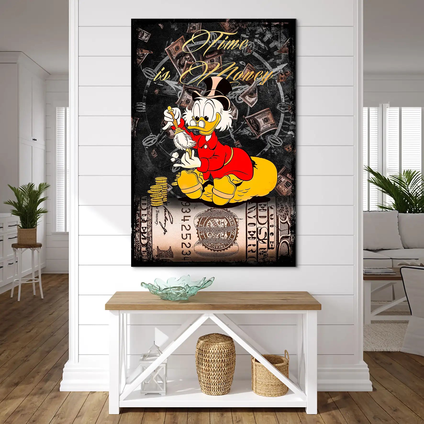 Dagobert Money Style AluDibond Bild INGALERIE