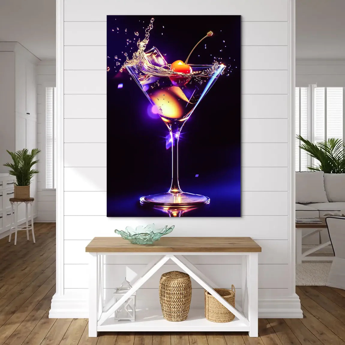 Kirschentanz im Cocktailschimmer Alu Dibond Bild INGALERIE