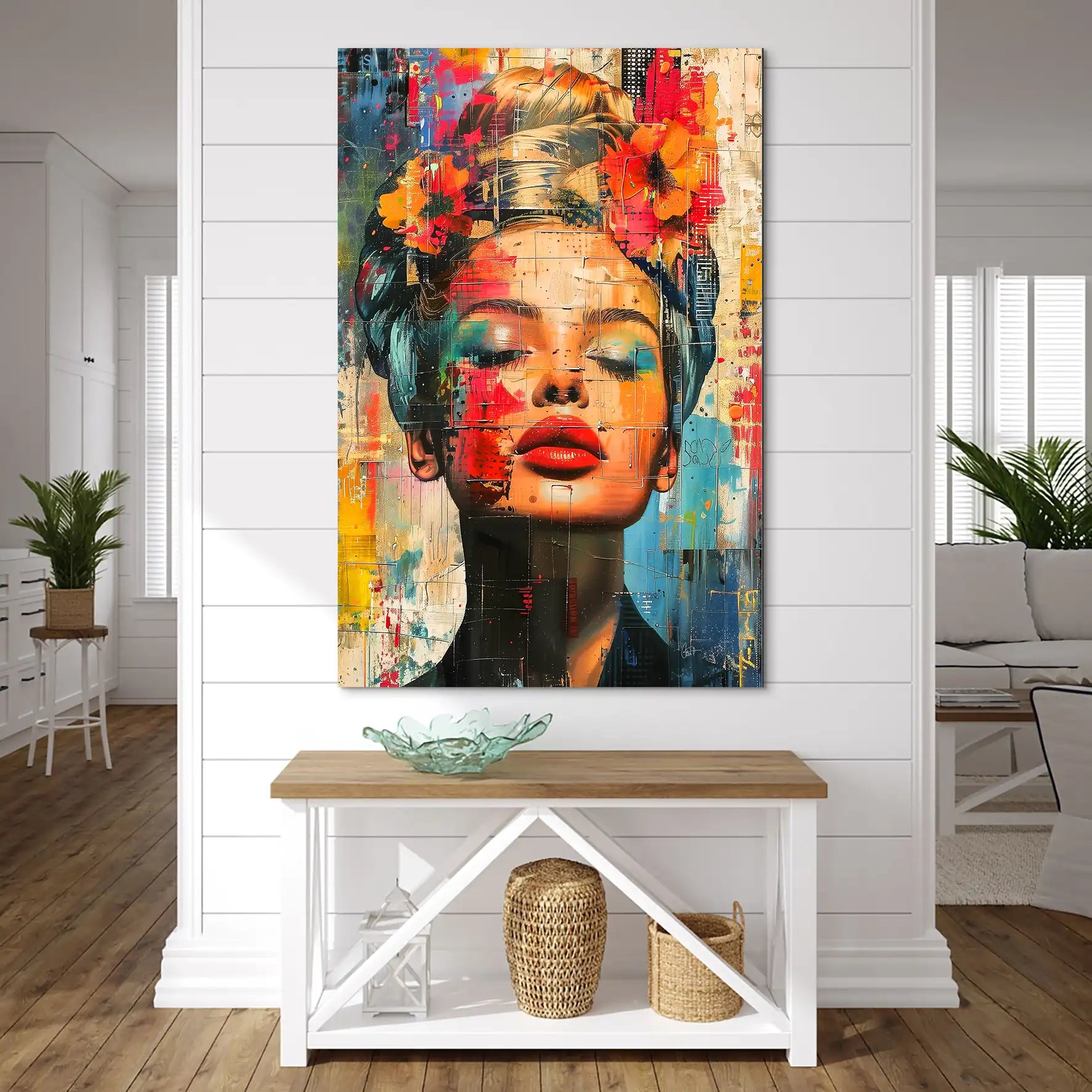 Face Art Abstrakt AluDibond Bild INGALERIE