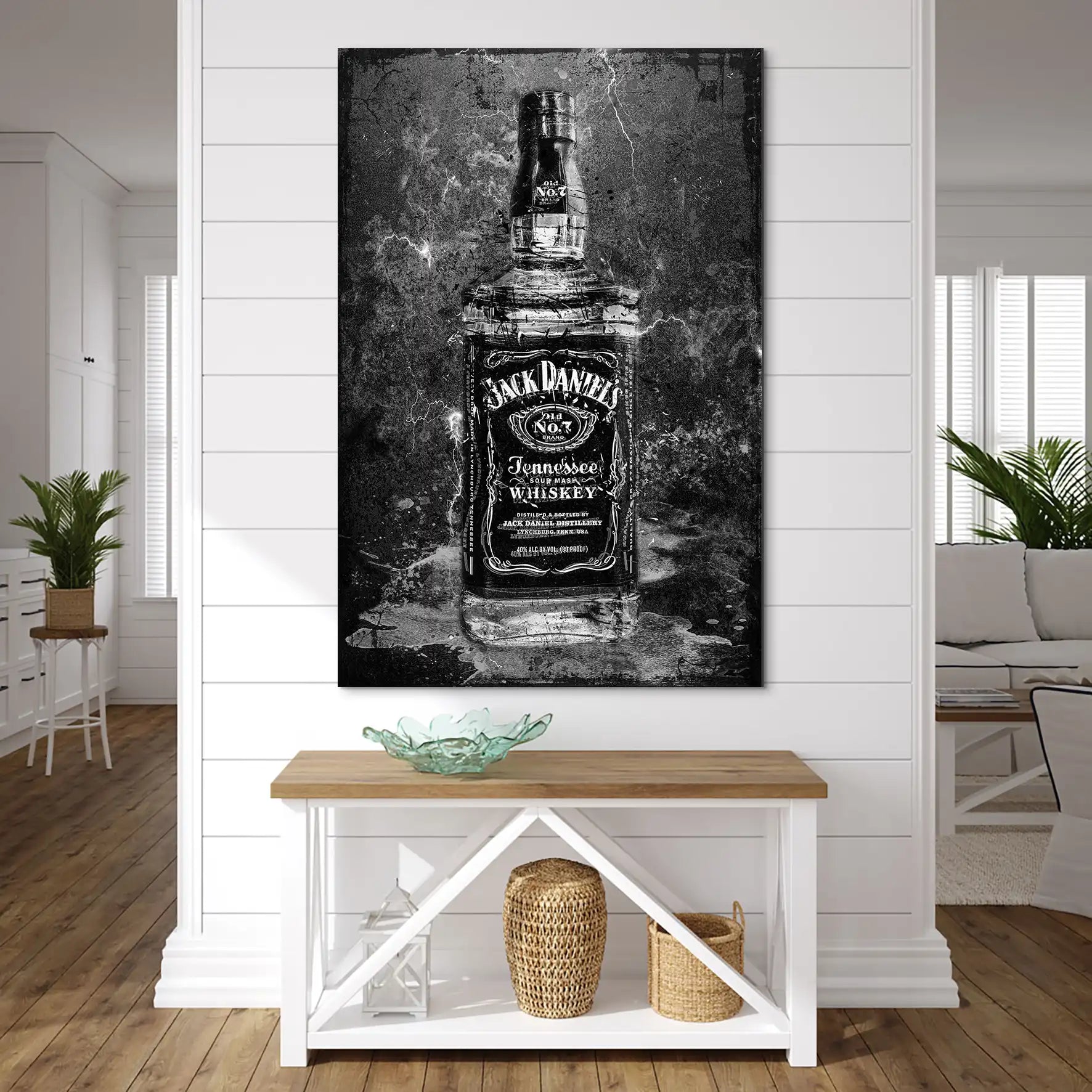 Jack Whisky Black Style AluDibond Bild INGALERIE