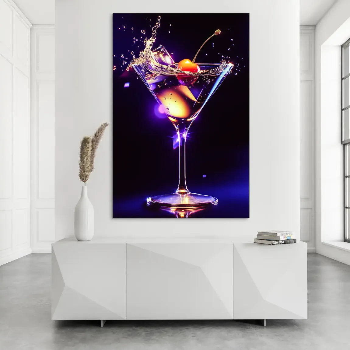 Kirschentanz im Cocktailschimmer Alu Dibond Bild INGALERIE