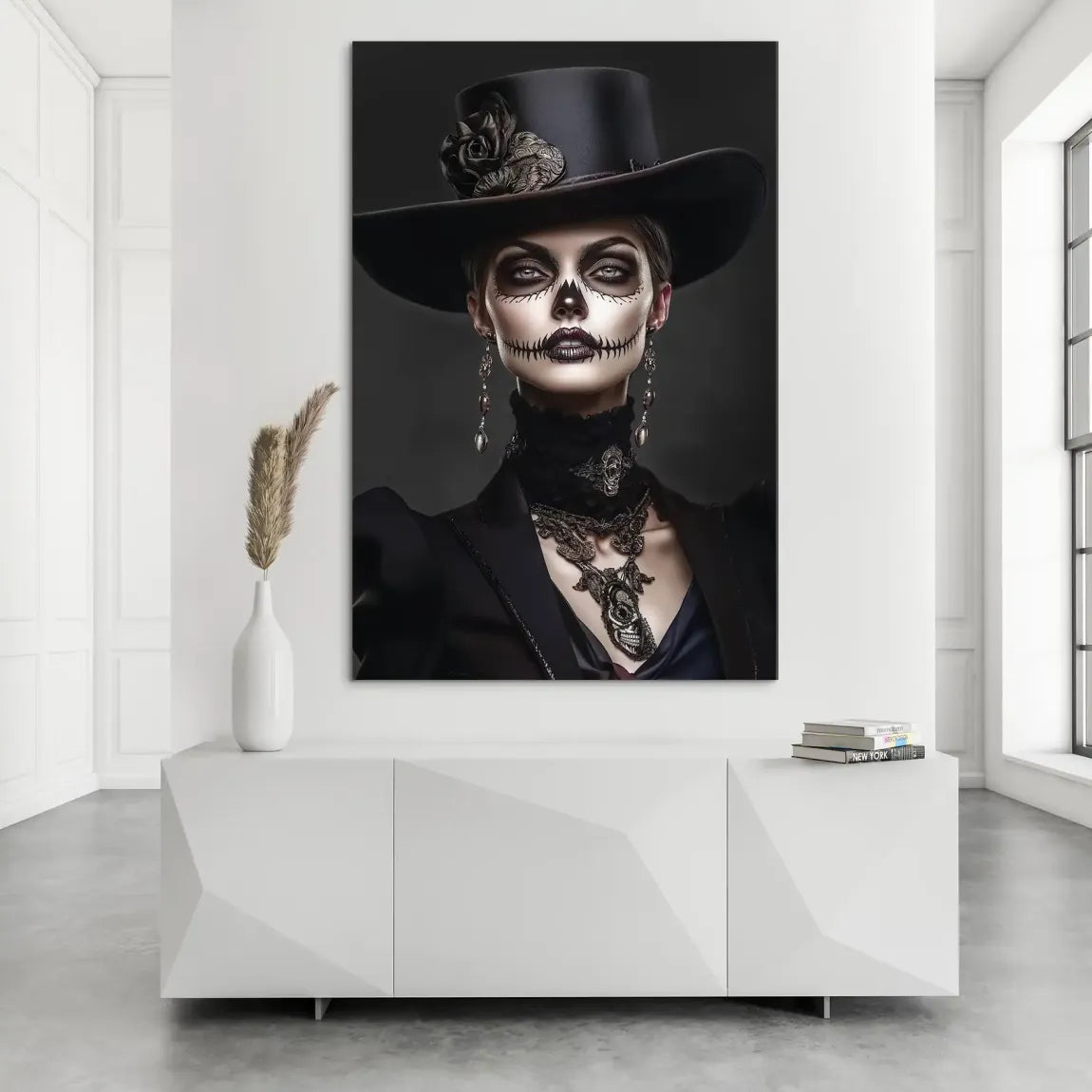 Lady der Schatten Bild auf Alu Dibond INGALERIE