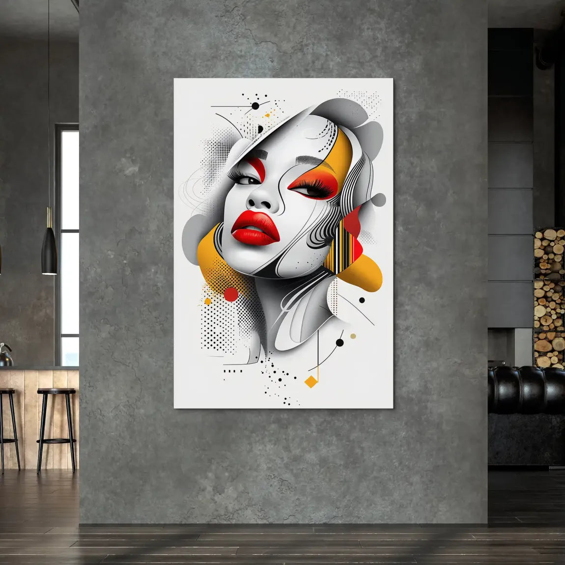 Femme Fatale Modern Art Alu Dibond Bild INGALERIE