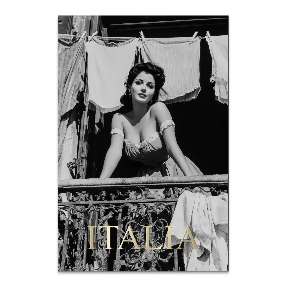 Bella Donna Noir Alu Dibond Bild