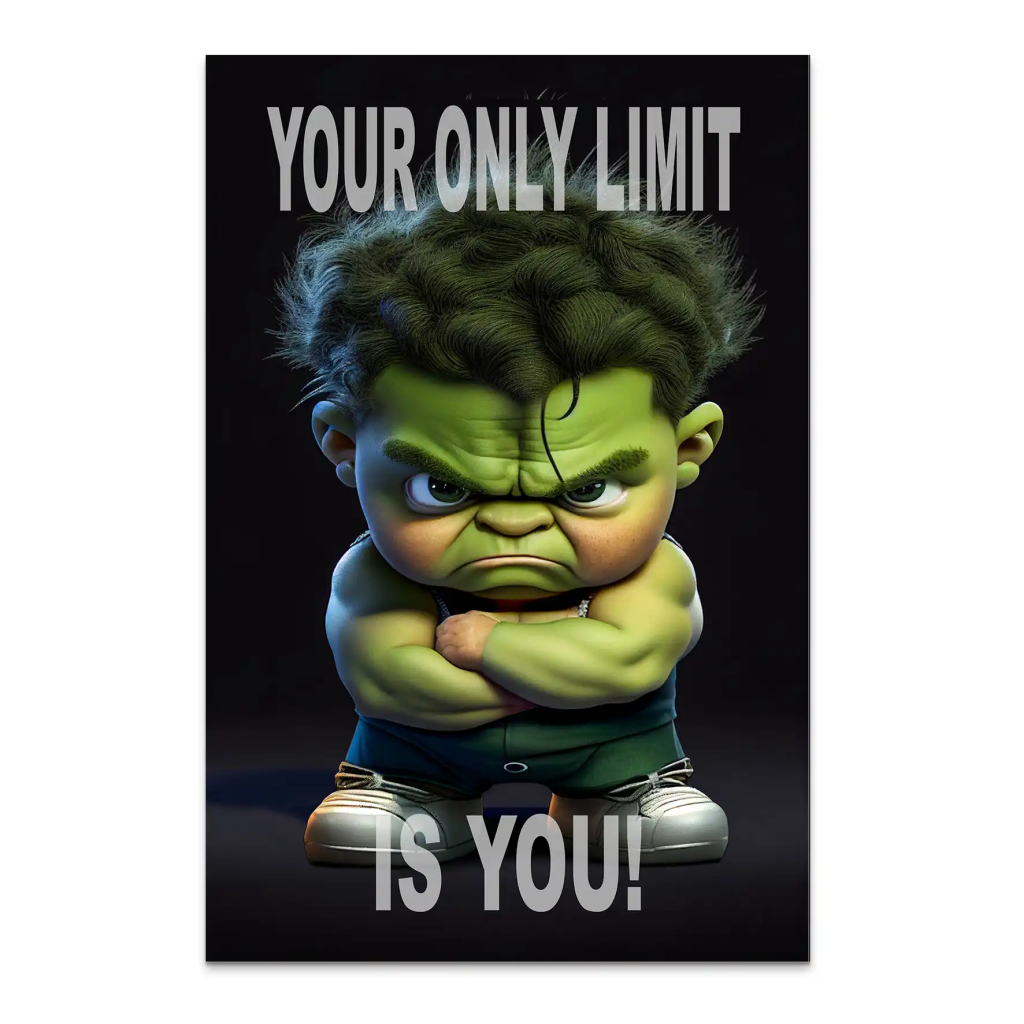 Hulk Your Limit AluDibond Bild INGALERIE