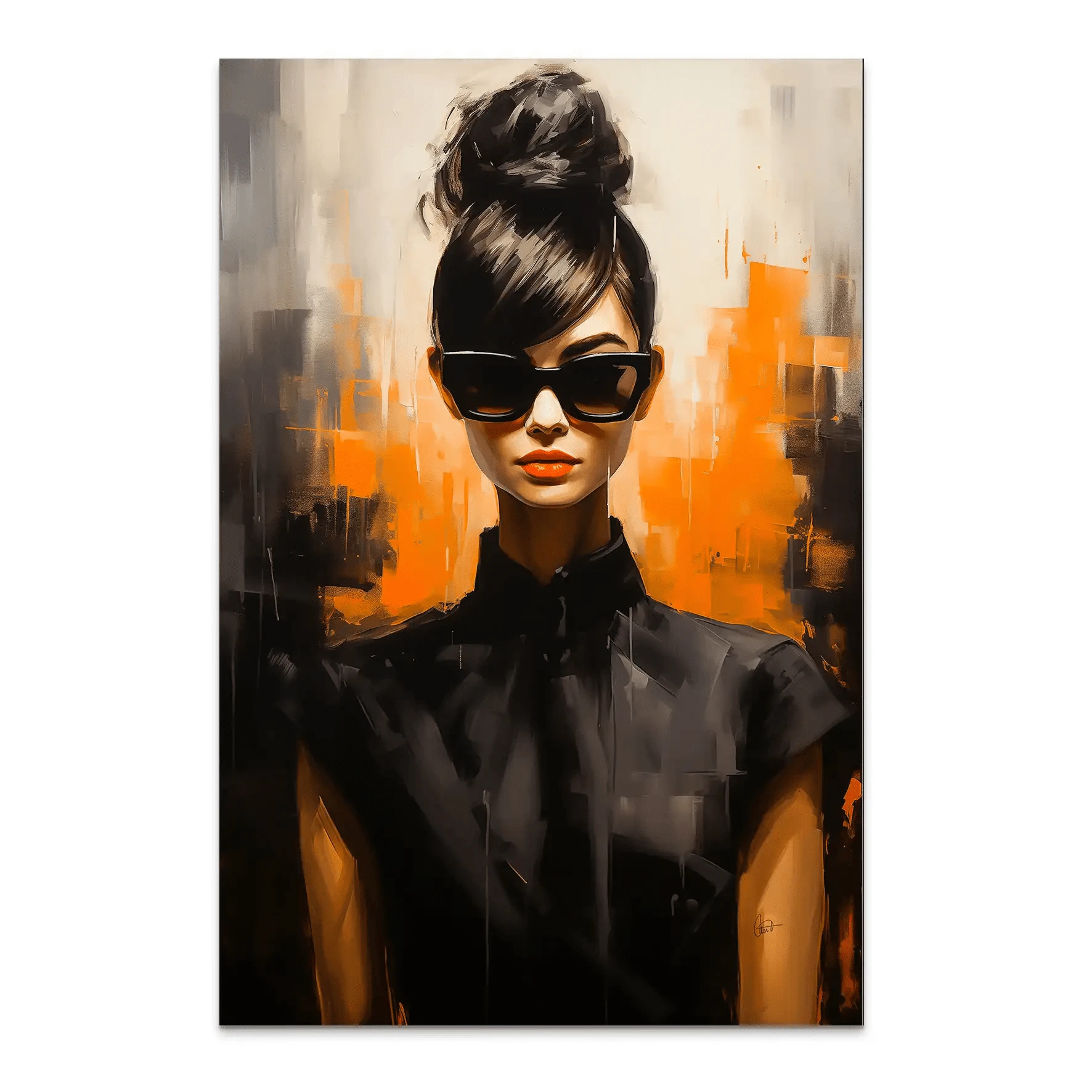 Audrey Dark Style AluDibond Bild INGALERIE