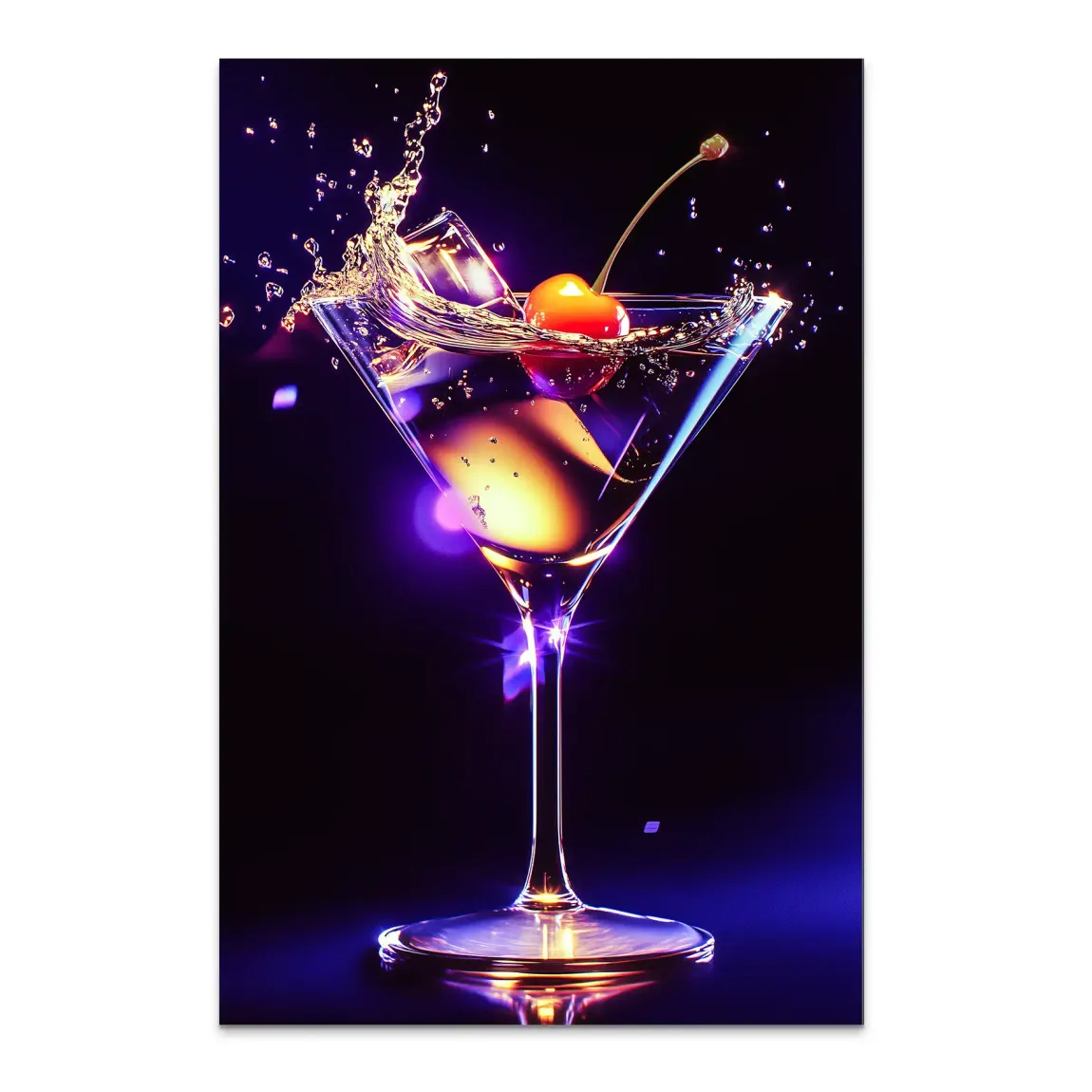 Kirschentanz im Cocktailschimmer Alu Dibond Bild INGALERIE