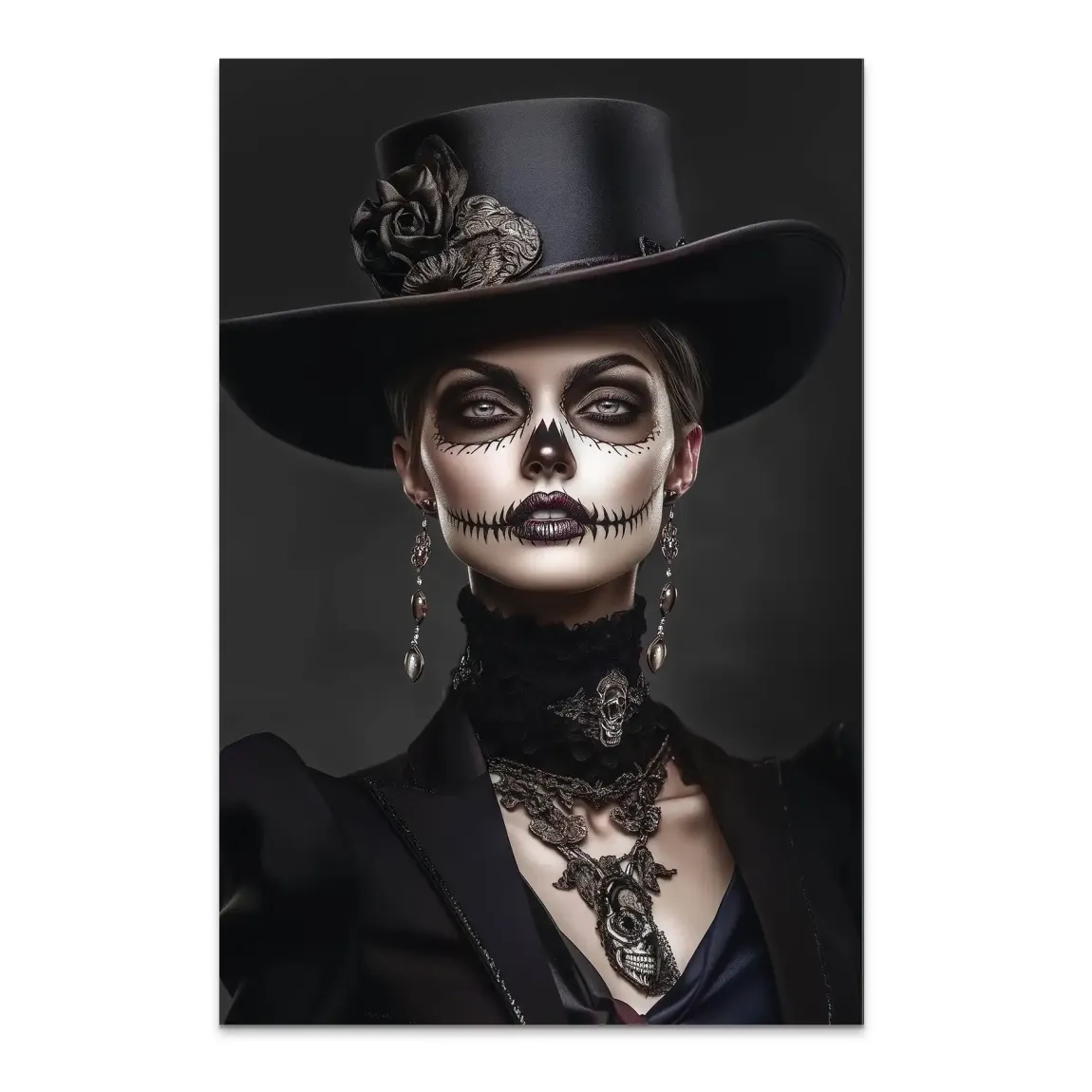 Lady der Schatten Bild auf Alu Dibond INGALERIE
