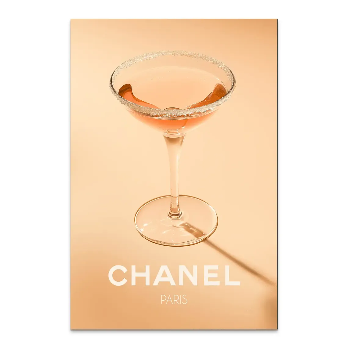 Chanel Glam Cocktail Alu Dibond Bild