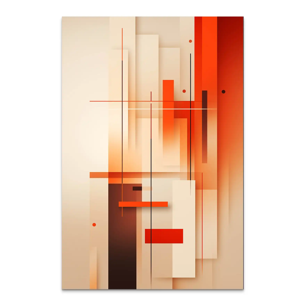 Red Minimalismus AluDibond Bild INGALERIE