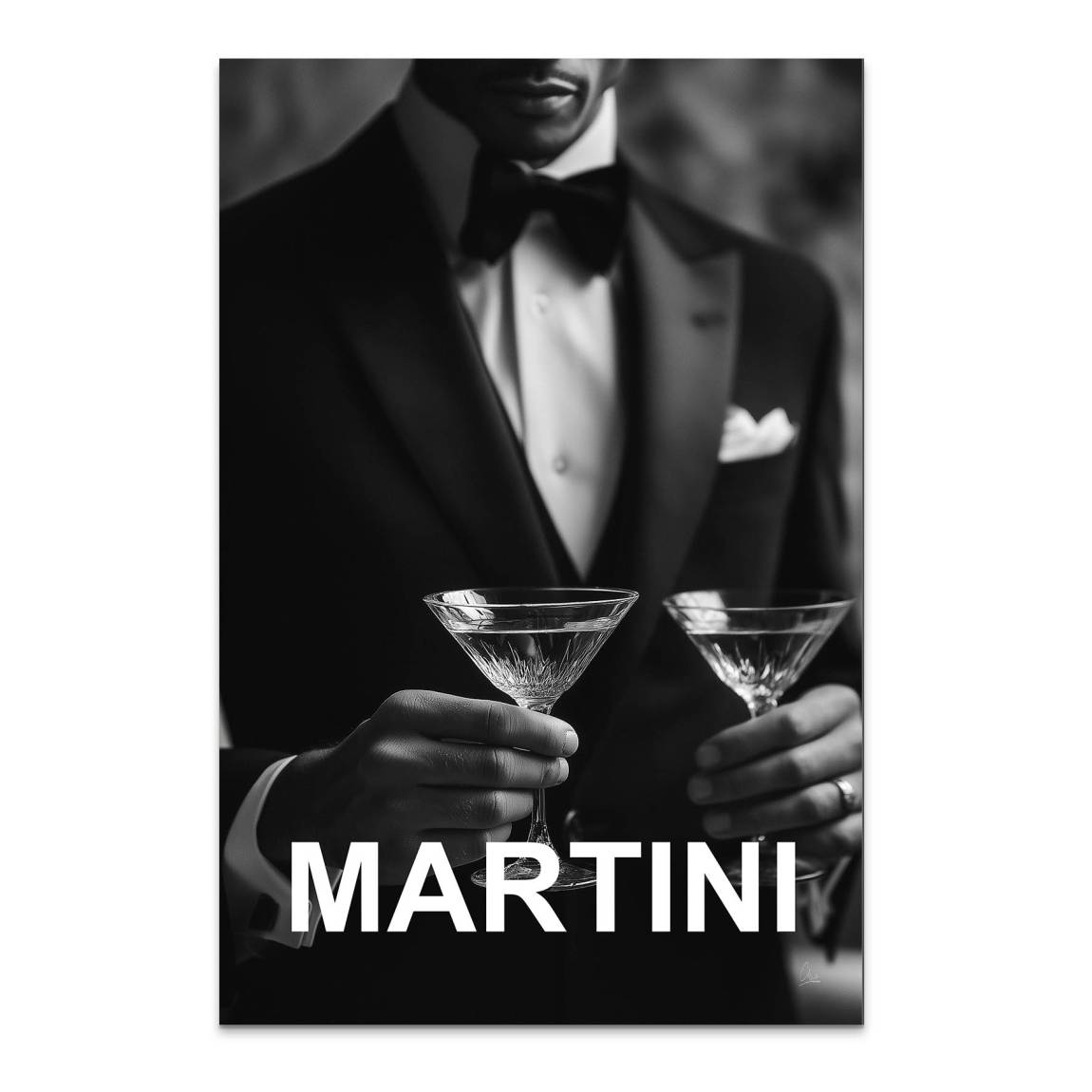 Martini Moment Alu Dibond Bild