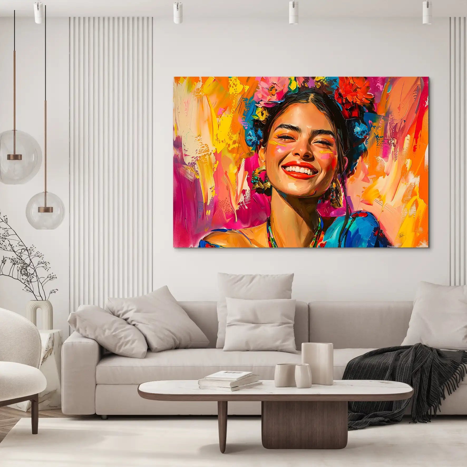 Happy Frida AluDibond Bild INGALERIE