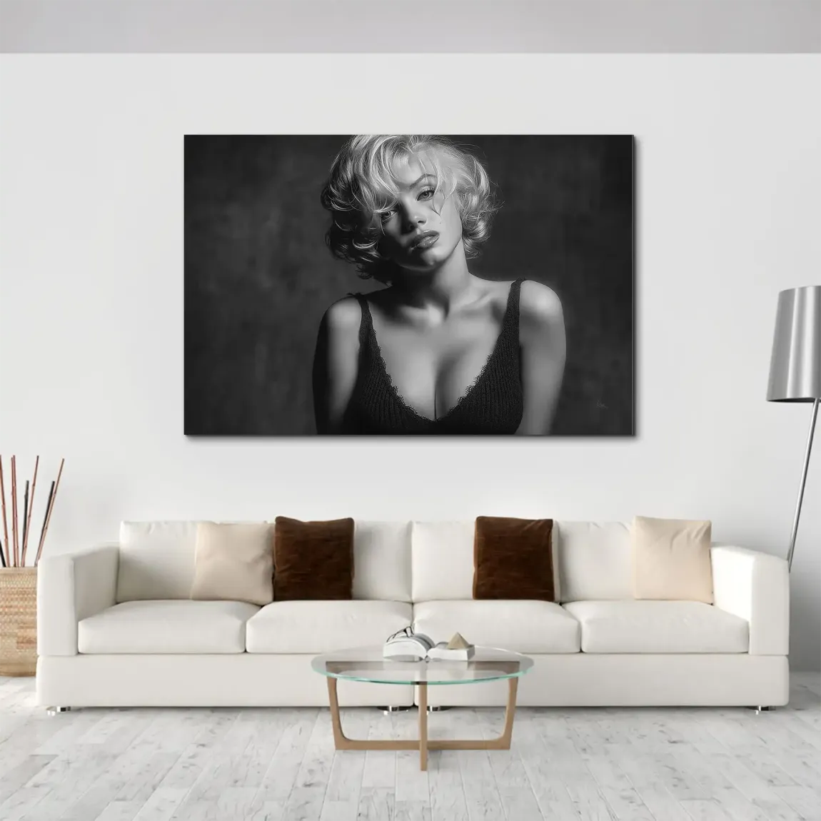 Marilyn Monroe Glamour AluDibond Wandbild