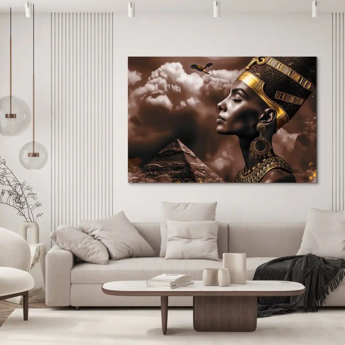 Queen Kleopatra Nr.4 Retro AluDibond Bild INGALERIE