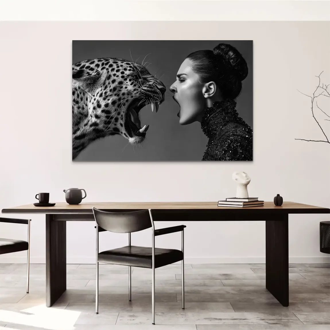 Wild Leopard Connection AluDibond Bild