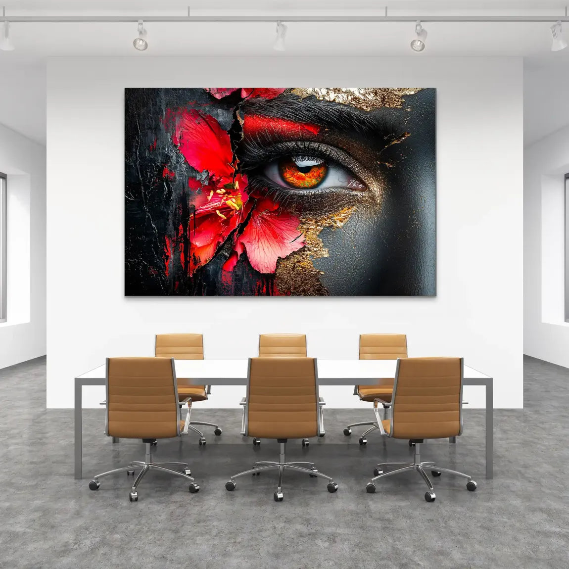 Flammenblick der Stille AluDibond Bild INGALERIE