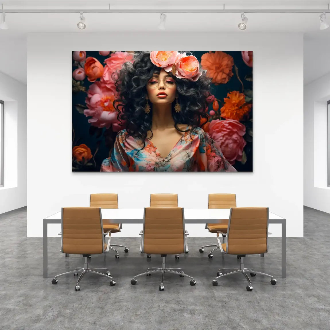 Blütenpracht trifft stilvolle Sinnlichkeit AluDibond Bild INGALERIE