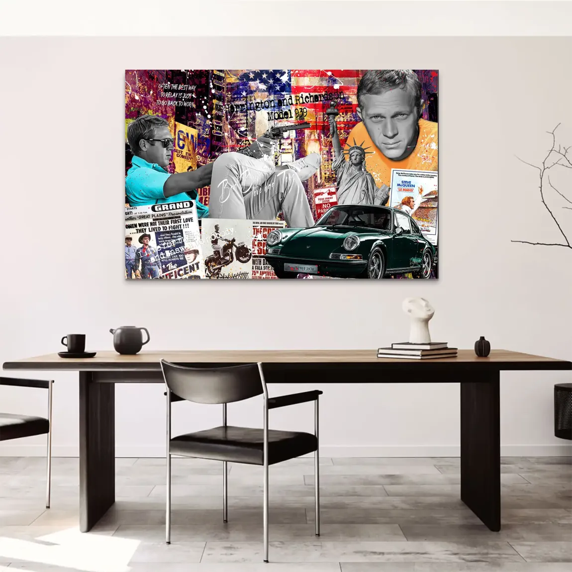 American Legend Steve McQueen AluDibond Bild